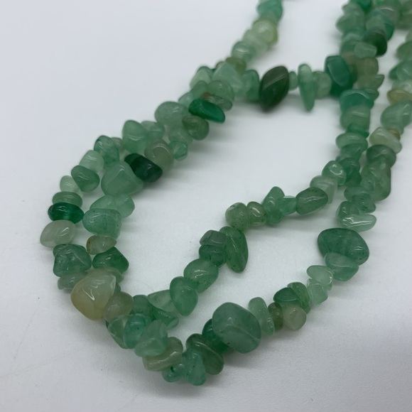 #2 Green Aventurine Natural Rough Stone Necklace - Picture 7 of 8